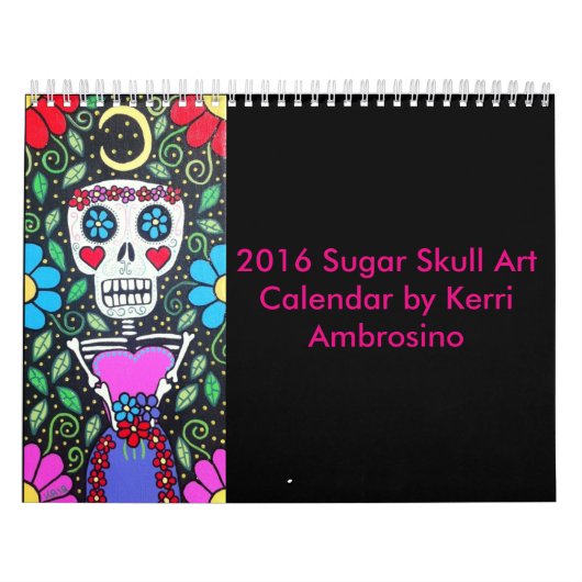 2016 Sugar Skull Day of the dode Calendar Kalender (Hoes)