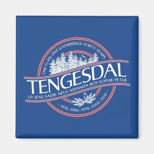 2016 Tengesdal Reünie Magneet (Voorkant)