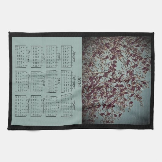 2016 The Birds Cloth Calendar Theedoek (Horizontaal)