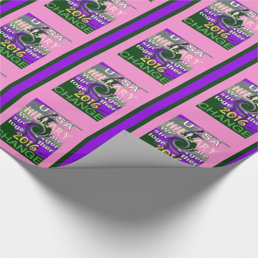 2016 Verkiezingshillary USA We zijn sterker met el Cadeaupapier (Hoek)