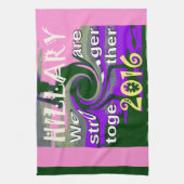 2016 Verkiezingshillary USA We zijn sterker met el Theedoek (Verticaal)