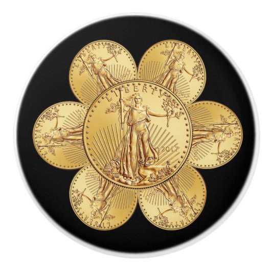 2016 Vrijheid ~ Amerikaanse Gold Eagle ~ * ~ Keramische Knop (Voorkant)