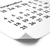 2016 Wall Calendar Beauful Music Piano-Poster Poster (Hoek)