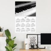 2016 Wall Calendar Beauful Music Piano-Poster Poster (Thuiskantoor)