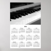 2016 Wall Calendar Beauful Music Piano-Poster Poster (Voorkant)