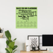 2016 Wandkalender Regels voor onze klas poster (Thuiskantoor)