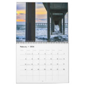 2016 Zonsondergangen en strand Life Calendar Kalender (Feb 2026)
