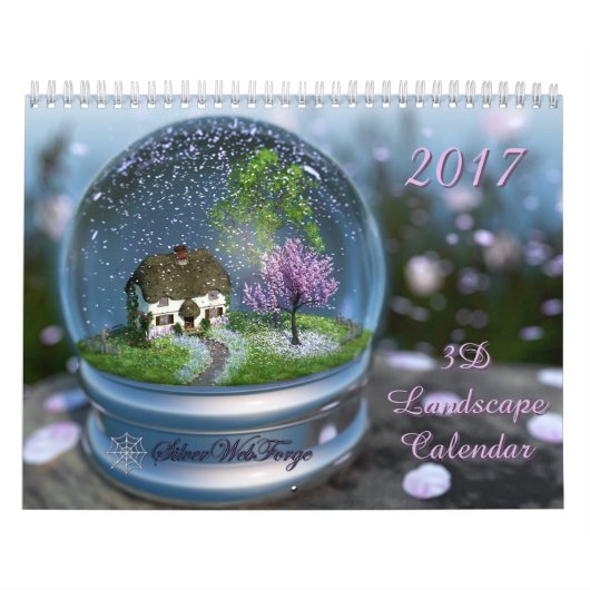 2017 3D Landschap Agenda Kalender (Hoes)