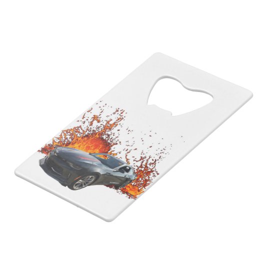 2017 50ste verjaardag Chevy Camaro Creditkaart Flessenopener (Achterkant Gekanteld)