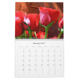 2017 Agenda-Rode Rozen Agenda Kalender