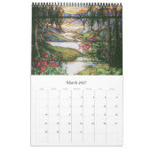 2017 Agenda voor de Natuur van Tiffany Glas in loo Kalender (Mar 2027)