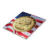 2017 American Liberty 225th Jubileum Gold Coin Tegeltje (Zijkant)