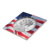 2017 American Liberty 225th Jubileum Silver Tegeltje (Zijkant)