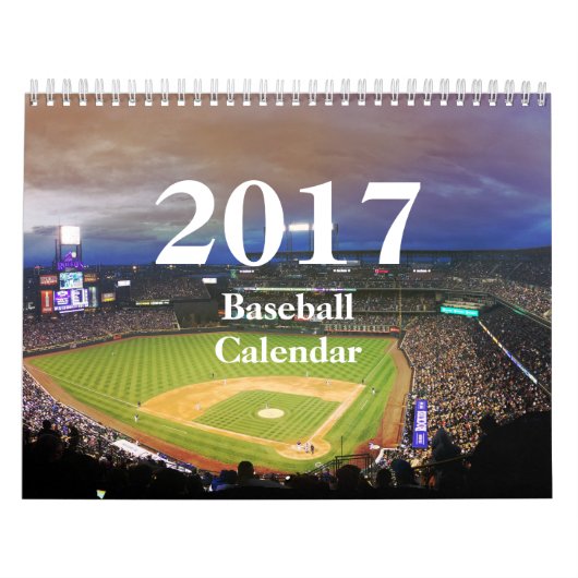 2017 Baseball Calendar-HAMbyWhiteGlove Kalender (Hoes)