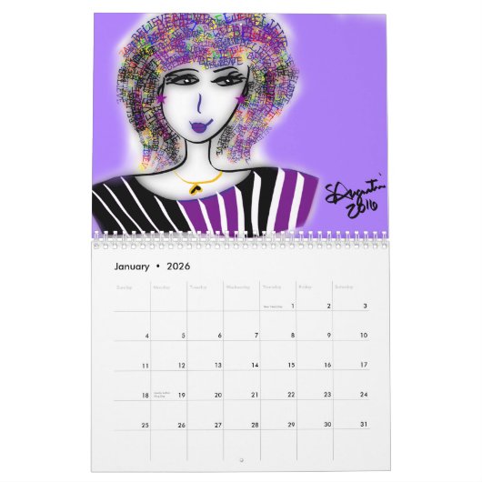 2017 "BE"-ATTITUDES CALENDAR KALENDER (Jan 2026)