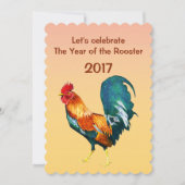 2017 Chinees nieuwjaar van de uitnodiging tot het  (Voorkant)