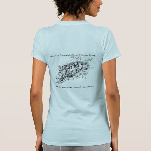 2017 Cliff Dwelling T-Shirt voor dames (Achterkant)