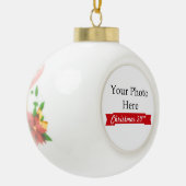 2017 ~ Creëer Uw eigen foto Keramische Bal Ornament (Links)