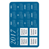 2017 Custom Color Photo Collage Calendar Magnet Magneet (Verticaal)