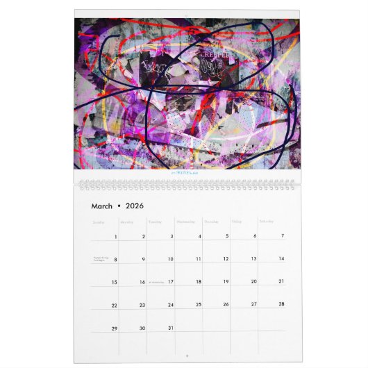 2017 Digital Abstractions ART CALENDAR Kalender (Mar 2026)