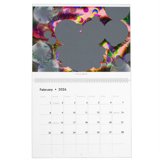 2017 Digital Abstractions ART CALENDAR Kalender (Feb 2026)