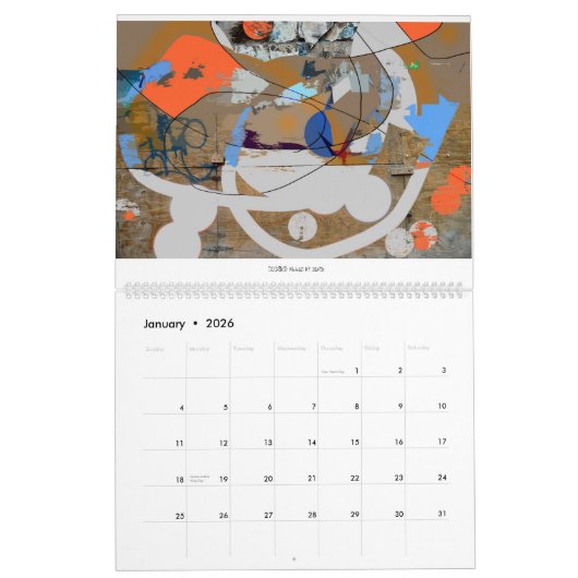 2017 Digital Abstractions ART CALENDAR Kalender (Jan 2026)