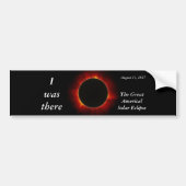 2017 editie Solar Eclipse "I was there" Bumpersticker (Voorkant)
