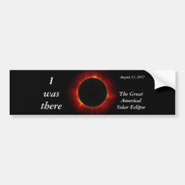2017 editie Solar Eclipse "I was there" Bumpersticker