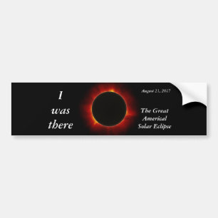 2017 editie Solar Eclipse "I was there" Bumpersticker