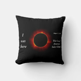 2017 editie Solar Eclipse "I was there" Kussen