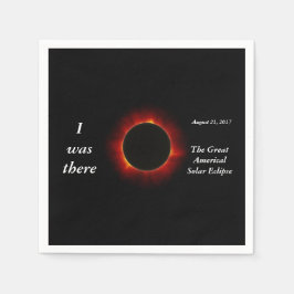 2017 editie Solar Eclipse "I was there" Servetten
