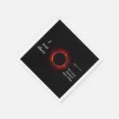 2017 editie Solar Eclipse "I was there" Servetten (Hoek)