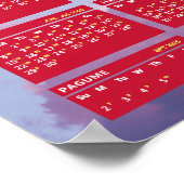 2017 Ethiopische kalender Wereldjaar 2024 Download Poster (Hoek)