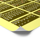 2017 Ethiopische Nieuwjaarskalender 2024/2025 Poster (Hoek)