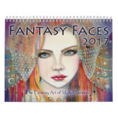 2017 Fantasy Faces Kunstkalender Molly Harrison Kalender (Hoes)