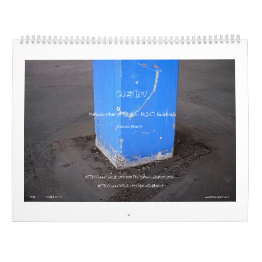 2017 Fotografische ART KALENDER door manuelbranco (Achterkant)