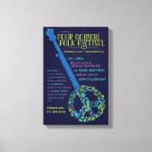 2017 Four Corners Folk Festival Poster Canvas Afdruk (Voorkant)