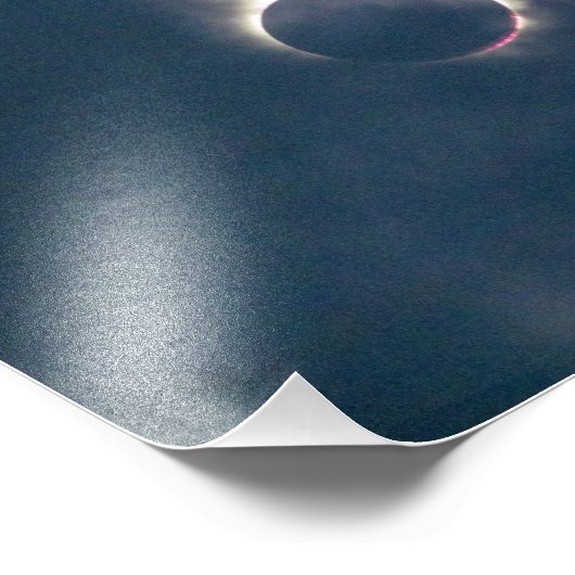 2017 Full Solar Eclipse Foto afdrukken (Hoek)