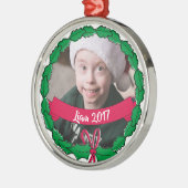 2017 GEPERSONALISEERDE CHRISTMAS-ORNAMENS METALEN ORNAMENT (Links)