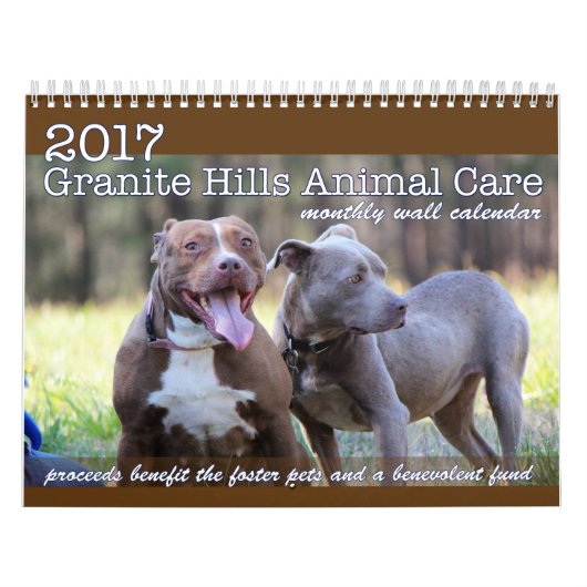 2017 GHAC maandelijkse wandkalender Kalender (Hoes)