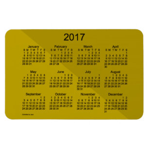 2017 Gold Angle art Calendar van Janz 4x6 Magnet Magneet