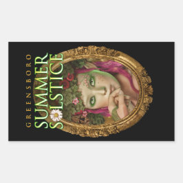 2017 Greensboro Zomerzonnewende Festival Souvenir Rechthoekige Sticker