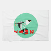 2017 Haan Jaar in Groene Kring K Handdoek (Horizontaal)