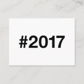 2017 Hashtag 8 Verjaardag Jubileum Visitekaartje (Voorkant)