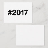 2017 Hashtag 8 Verjaardag Jubileum Visitekaartje (Voorkant / Achterkant)