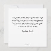 2017 Jaar in Review Vakantiekaart Feestdagenkaart (Achterkant)