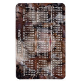 2017 Jaar Maandelijks Agenda Wit | Foto toevoegen Magneet (Verticaal)