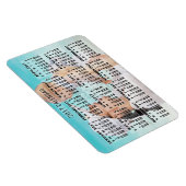 2017 Jaar Maandelijkse Agenda zwart | Foto toevoeg Magneet (Rechterzijde)