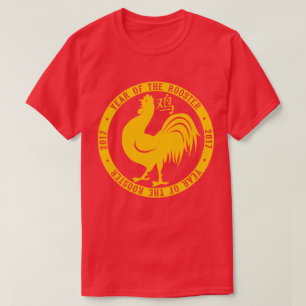 2017 jaar rooster t-shirt