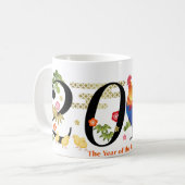 2017 Jaar van de Rooster-Mok Koffiemok (Voorkant links)